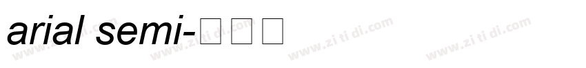 arial semi字体转换